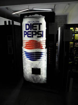 Diet pepsi soda vending machine for cans