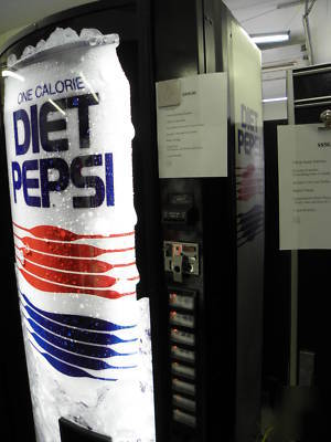 Diet pepsi soda vending machine for cans