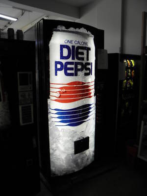 Diet pepsi soda vending machine for cans