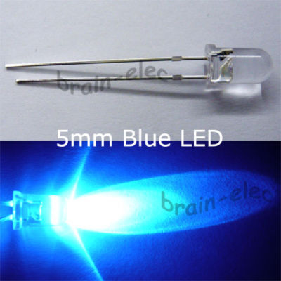 100PCS 5MM blue led lamps 6000MCD super bright &freer