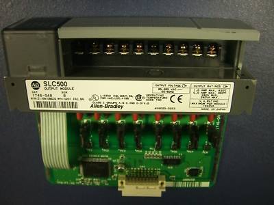 Allen bradley 5/03 plc slc 500 10 slot rack w i/o 