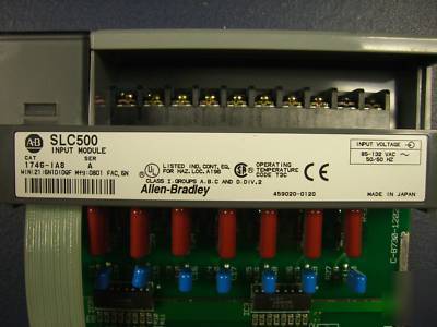 Allen bradley 5/03 plc slc 500 10 slot rack w i/o 