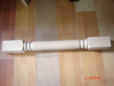 1 fluted 3-1/2 sq kitchen islands turning post M510