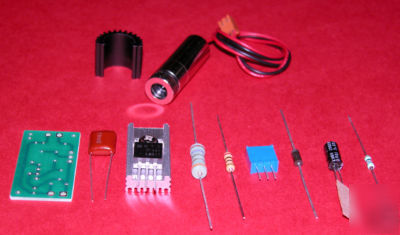 300MW+650NM red high power laser diode module kit glass