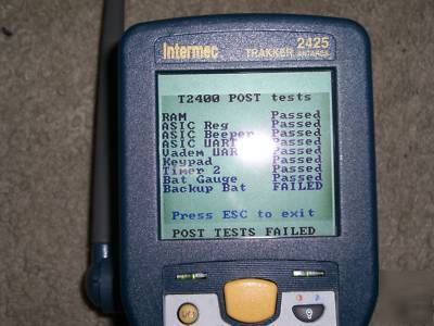 4 intermec 2425 trakker antares barcode scanners