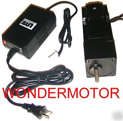 Ac brushless pmdc gear motor reversible variable speed.