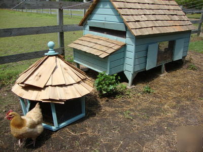 Easy backyard chicken coop / dust bath gazebo plan set