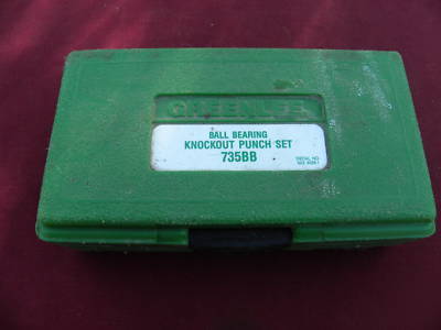 Greenlee ball bearing knockout punch set no.735BB