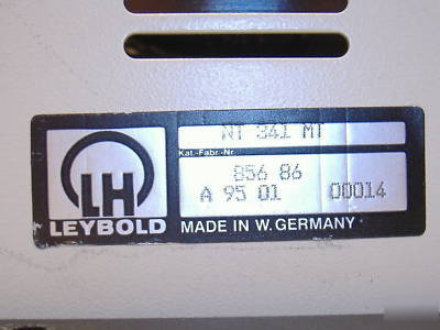 Leybold turbotronik nt 341 m