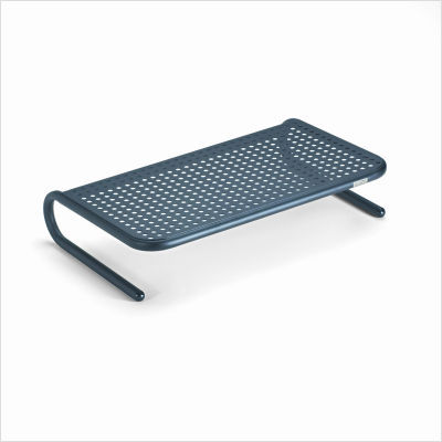 Metal art monitor stand, 24W x 14 1/2D x 5H, black