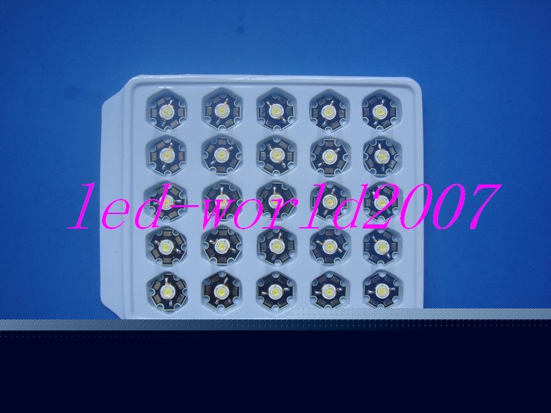 New 25PCS 3W white high power star led lamp light 150LM 
