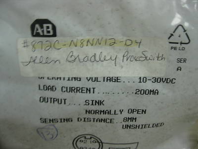 New 872C-N8NN12-D4 allen bradley proximity switch 