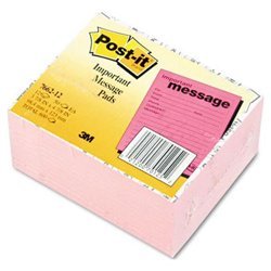 New post-it® self-stick message pads, 3-7/8X4-7/8...
