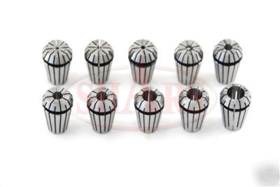 New shars precision ER32 collets set 10PCS .0004