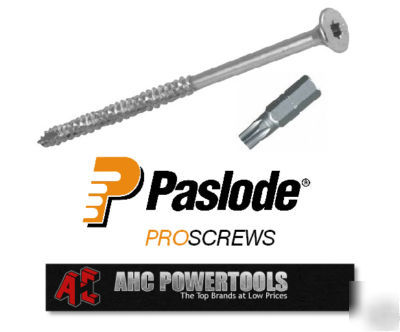 Paslode proscrews zinc 5.0X7.0MM wood, mdf & chipboard