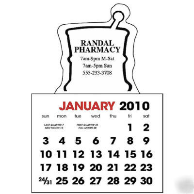 Sticky calendars cheap personalized promotionals