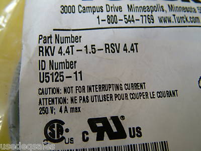 Turck devicenet cable U0318-230, U0316-07 lot