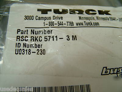 Turck devicenet cable U0318-230, U0316-07 lot