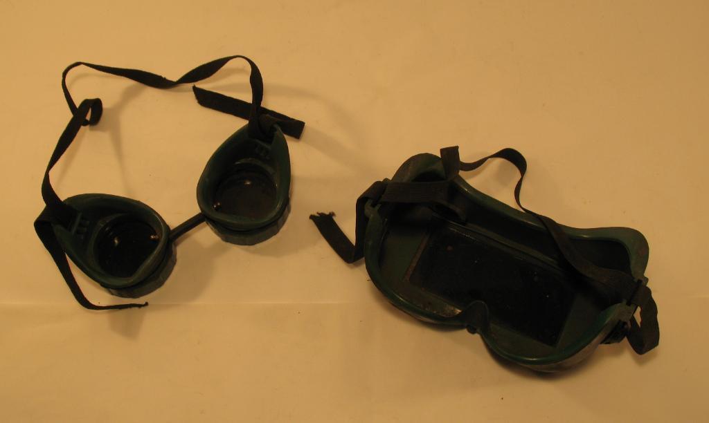 Vintage welding mask goggles eye protection tinted lot