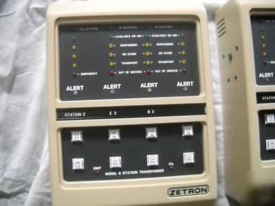 Zetron model 26/6 fire station alerting system