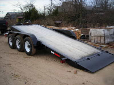 2010 20' tilt 4' tilt bed equipment trailer 21 k 