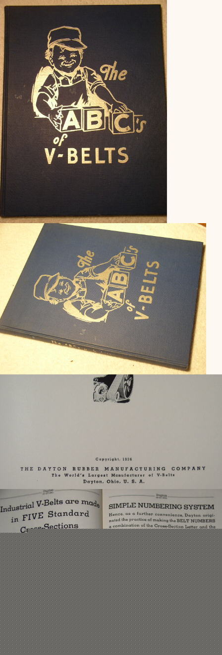 Abc's v belt 1936 book dayton rubber manufacturing co