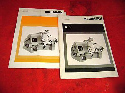 Kuhlman kuhlmann tool cutter grinder deckel collets