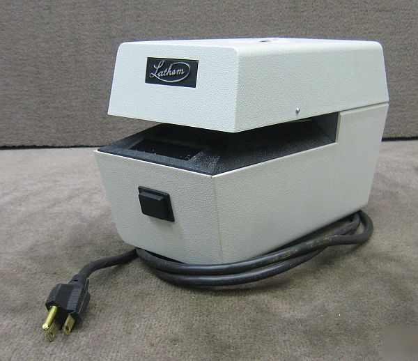 Lathem ltt timestamp clock machine stamper works great