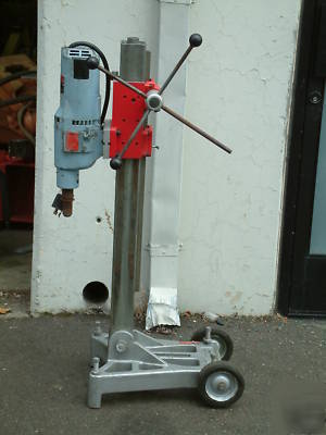 Milwaukee dymodrill with stand and bit #4099