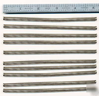 New stainless steel compression springs, 10 each, brand 