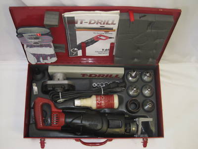 T-drill t-60 copper pipe drill set ridgid complete wow