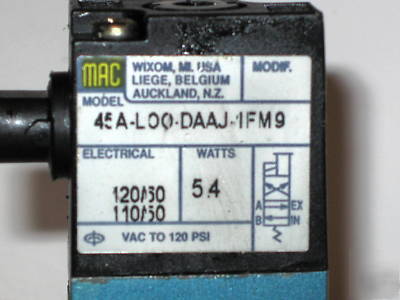 Used- mac air valve 45A-L00-daaj-1FM 45A series