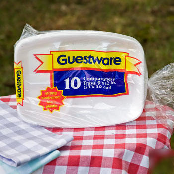 50GUESTWARE foam compartment trays weddings banquets