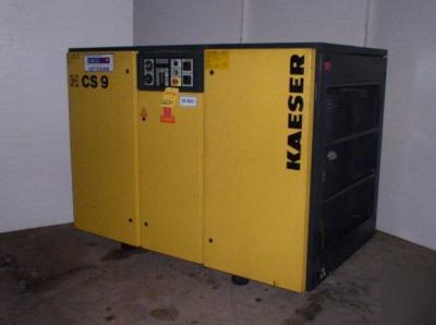 75 hp kaeser model CS91 rotary air compressor 360 cfm