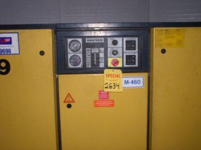 75 hp kaeser model CS91 rotary air compressor 360 cfm