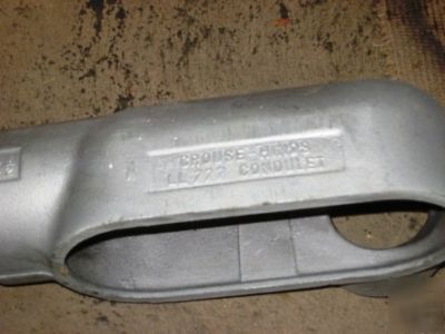 Crouse-hinds LL777 appleton conduit fitting with cover