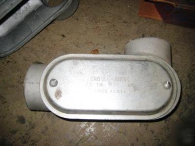 Crouse-hinds LL777 appleton conduit fitting with cover