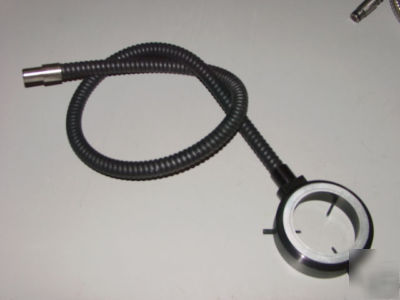 Fiber optic ring microscope illuminator