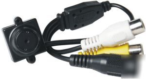 Hi-res color cmos closed board camera with audio cam