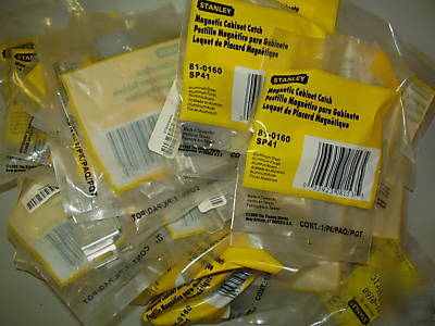 New 25 stanley 81-0160 aluminum magnetic cabinet latch
