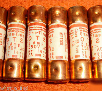 New lot 10 gould shawmut ot-2 amp fuse OT2 250 vac