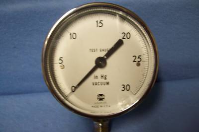 New usg vacuum test gauge 0-30 in hg vacuum / 3