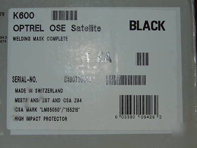 Optrel K600 satellite black auto darkening helmet