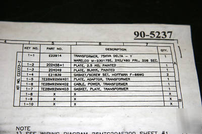 Qty. 2--75 kva marelco transformers *perfect condition*