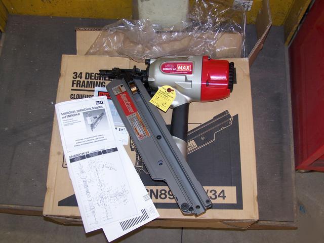 Max superframer 34 degree air framing stick nailer 