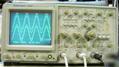 Tektronix 2465 300 mhz 4-channel scope, nist-certified