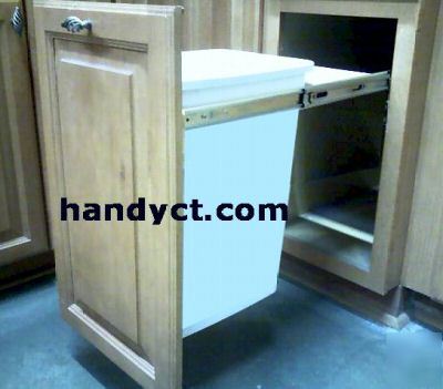 Wood pull out waste container 8GAL rev a shelf, kv slid