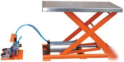 Vestil pneumatic scissor lift table at-10