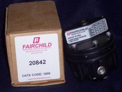 Lot of 2 fairchild pneumatic precision boosters 20842