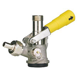 7485E-g - d system keg tap coupler gold lever handle